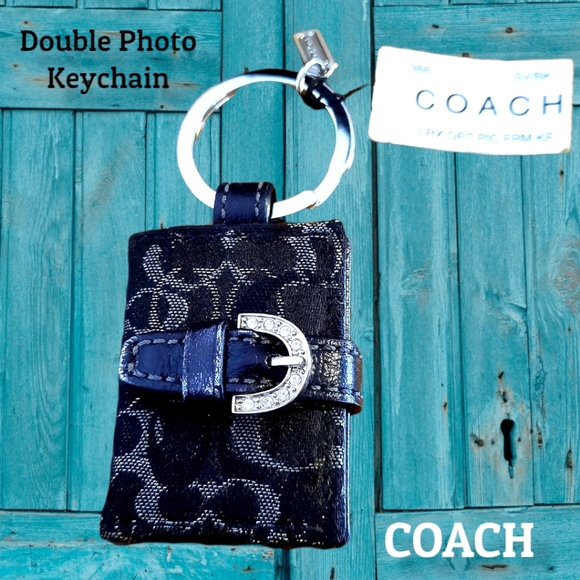 Coach Accessories - COACH Metallic Double Photo Keychain